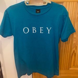 NWT Blue Obey Shirt